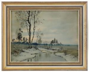 A Spring Landscape by Feodor Petrovich Riznischenko