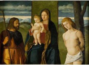 Madonna Col Bambino Fra I Santi Rocco E Sebastiano