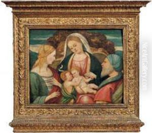 Madonna, Bimbo, San Giovannino, San Giuseppe E Santa