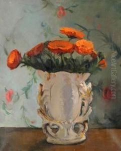 Still Life With Marigolds by Elma Roach