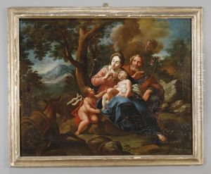 Il Riposo Durante La Fuga D'egitto by Giovanni Stefano Robatto