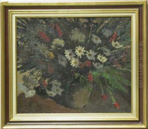 Vase De Fleurs Des Champs by Gaston Robbe