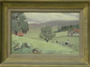 Les Foins by Gaston Robbe