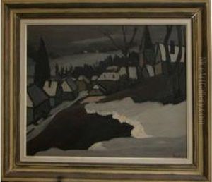 Montbenoit Sous La Neige by Gaston Robbe