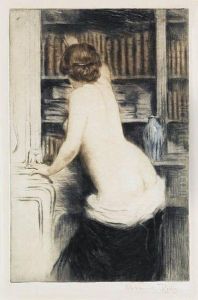 La Bibliothecaire by Manuel Robbe