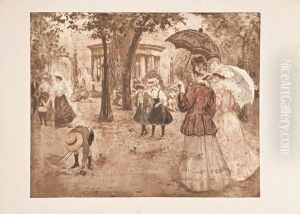 Promenade Au Parc Monceau by Manuel Robbe