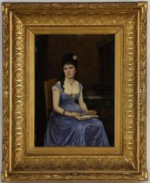 Elegante A La Robe Bleue - view 1