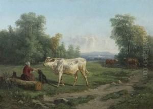 La Gardienne De Vaches by Jean Pierre Robelot