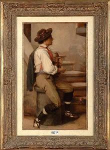 Berger Italien A La Mandoline by Alexandre Robert