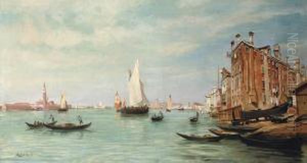 Canale Della Giudecca, Palazzo Ducale And Santa Maria De La Salute, Venice - view 1