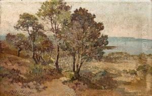 Sommerliche Kustenlandschaft by Emile Robert
