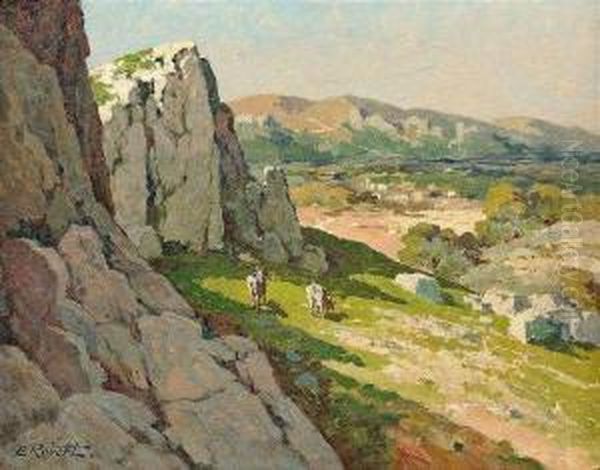 Sommerliche Berglandschaft Mit Ziegen - view 1