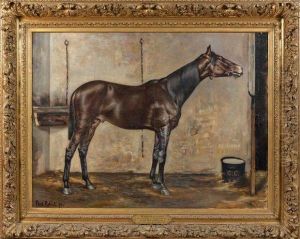 Portrait Du Cheval Merlin Ne En 1892 Gagnant Du Grand Prix De Deauville
