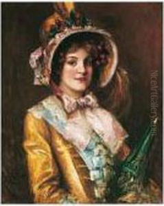 Elegante Au Chapeau De Cerises