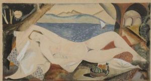 Nu Allonge by Theophile Paul Robert