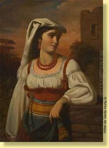 Jeune Napolitaine by Albert Pierre Roberti