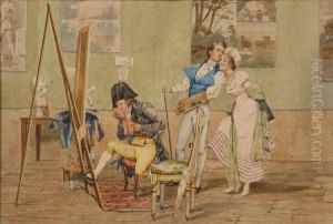 The Artist's Studio by M. Roberti