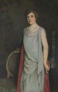 Portrait Of Mrs Illingworth. by Cyril Roberts