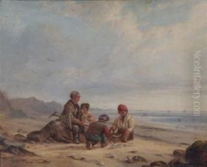 'east Coast Burlington Bay' And 'shingle Gatherers Near Albro. Eastcoast by I.L. Roberts