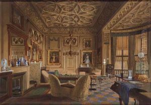 The Queen's Sitting Room, Buckingham Palace, London