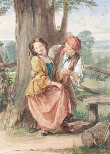 Country Lovers by Thomas Edward Roberts