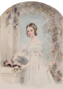 Portrait Of Grand Duchess Alexandra Nikolaevna (1825-1844) by Christina Robertson
