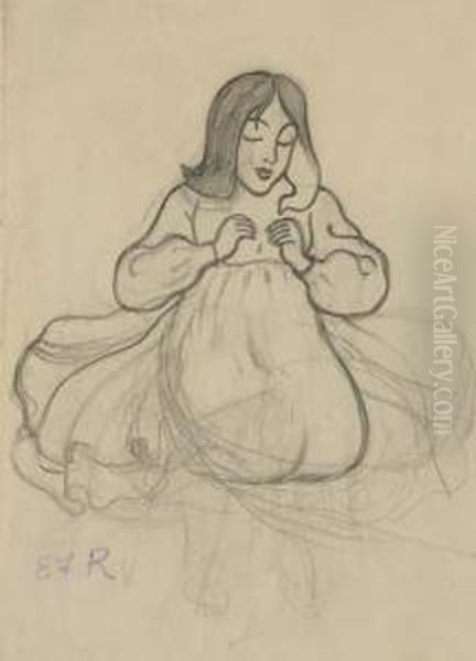 Jeune Femme Assise - view 1
