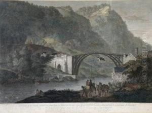A View Of The Ironbridge Taken From The Madeley Side by George Robertson