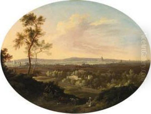 View Of The Cities Of London And Westminster From Denmarkhill - view 1