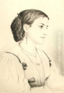 "giovannina"; Etching, Monogrammed Within The Plate, 25x17cm