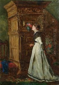 A Young Girl In An Interior by Henry Robert Robertson