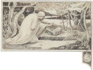 'young Buds Sleep In The Root's White Core'; Illustration To Keat's 'shed No Tear' by Walford Graham Robertson