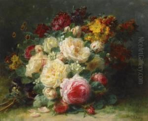 A Bouquet Of Cabbage Roses