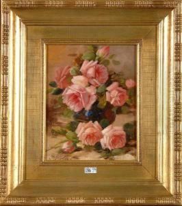 Vase De Roses by Jean-Baptiste Robie