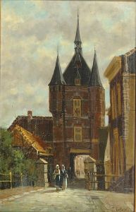 Femmes A La Porte De La Ville