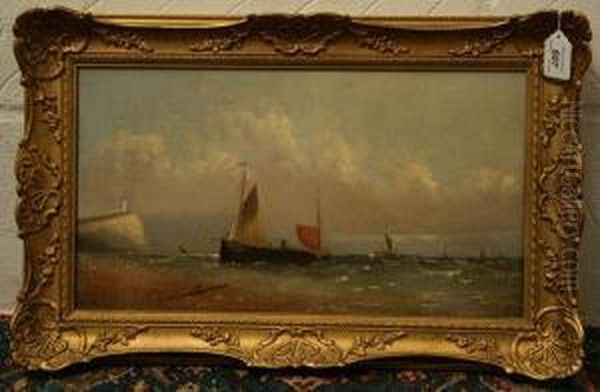 Coastal Shipping With Lighthouse - view 1