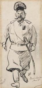 Study Of A Cossack Officer Study Of A Cossack Officer