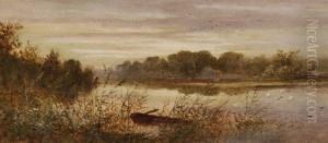 Fenland Scene At Dusk