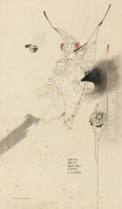 Fairies Observing A Bumble Bee