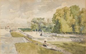 Paris, Vue De La Porte De Saint-cloud by Florence Vincent Robinson