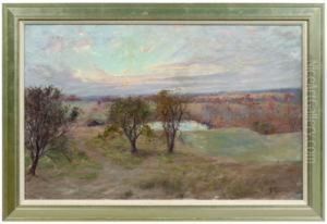 Landscape With Sunset by Hal Robinson