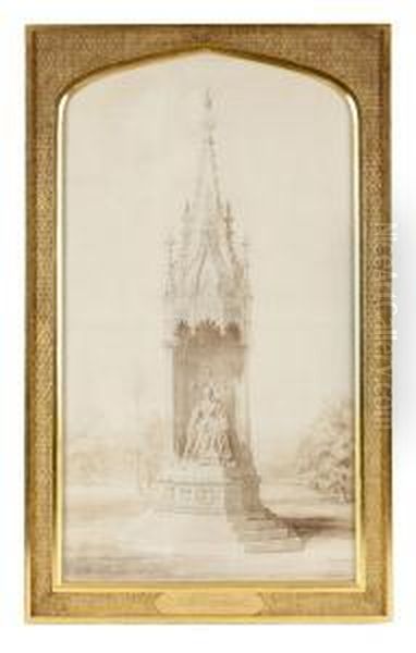 Design For Matthew Noble's Monument To Queen Victoria, Bombay - view 1
