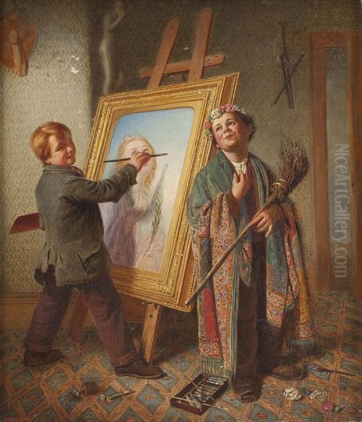Junge Kunstler Bei Der Arbeit - view 1