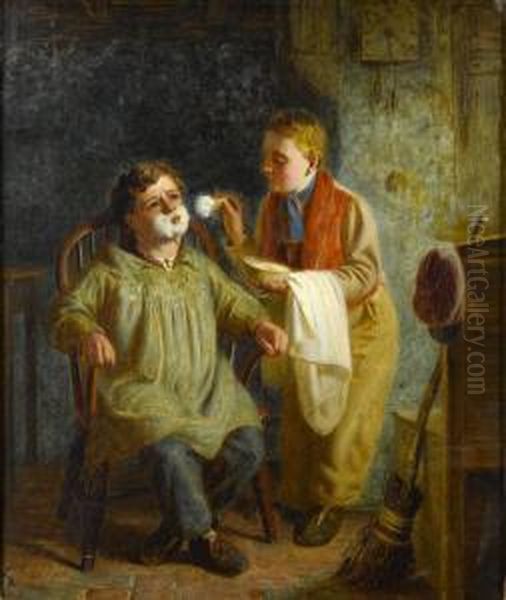 In The Barber's Chair - view 1