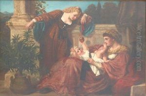 Mother Child In Romantic Scene Mother Child In Romantic Scene
