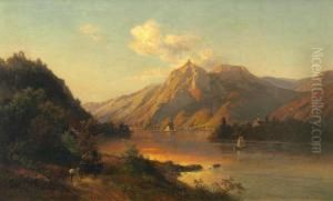 Insel Nonnenwerth Am Drachenfels Mit Rolandsbogen