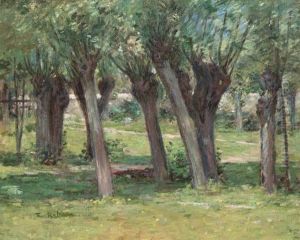 Outside The Garden Wall by Theodore Robinson