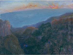 Dawn And Crimson Rosellas by William Robinson