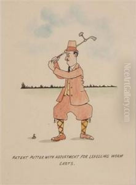 Patent Putter With Adjustment For Levelling Worm Casts - view 1