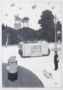Camouflage In London Parks by William Heath Robinson